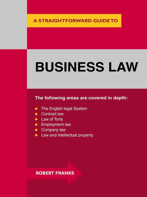 Title details for Business Law by Robert Franks - Available